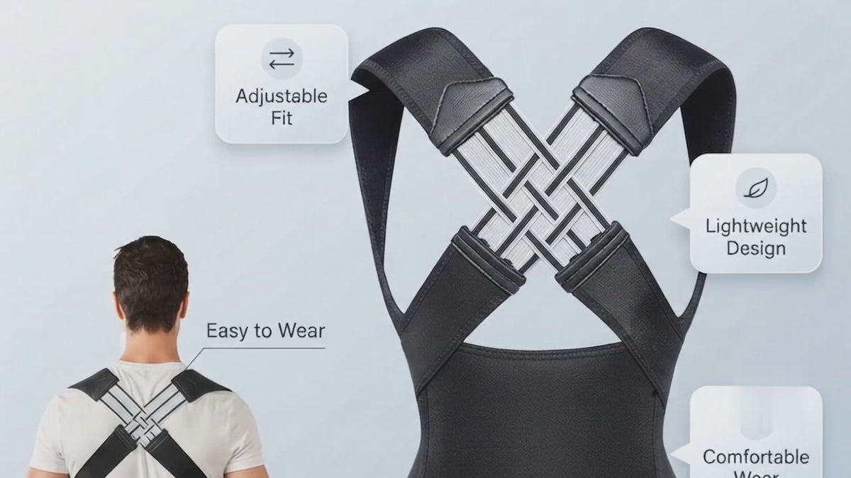 Back Brace Posture Corrector for Men and Women,Adjustable Back Posture Belt Invisible
